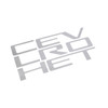 2019-2023 Chevrolet Silverado 1500 Tailgate Lettering Vinyl Decal- Silver 
