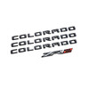 2021-2022 Chevrolet Colorado Black Lettering Emblems- ZR2