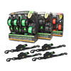 1" x 10' Retractable Ratchet Straps