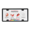 License Plate Clear Cover Frame - Black