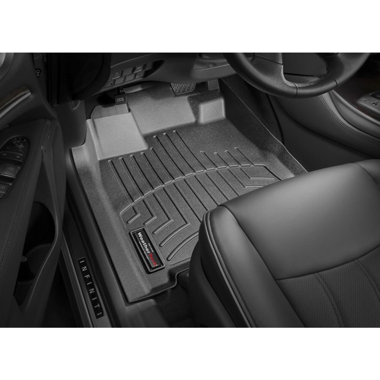 Fuke 3D Molded Rubber Floor Mats – 2013-2020 Nissan Pathfinder / 2014-2020 Infiniti QX60 – Black
