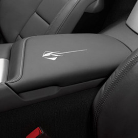 2014-2019 Chevrolet Corvette Console Lid- Stingray Logo (Gray)