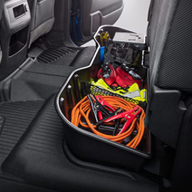  2015-2019 Chevrolet Silverado 2500HD/3500HD Underseat Storage Organizer- Crew Cab- Installed