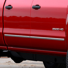 2015-2019 Chevrolet Silverado 2500HD/3500HD Door Moldings- Installed 