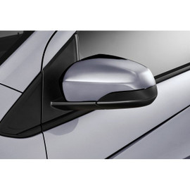 2016-2022 Chevrolet Spark Outside Rearview Mirror Covers- Silver- Installed 