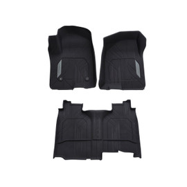 2019-2025 Chevrolet Silverado 1500 All-Weather Floor Mats- Full Set- Crew Cab w/Center Console