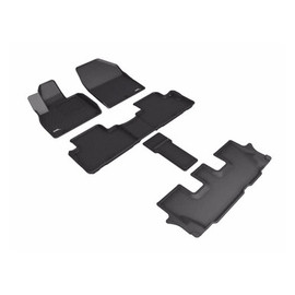 2020-2025 Kia Telluride 3D All-Weather Floor Mats - Full Set (7-Passenger)