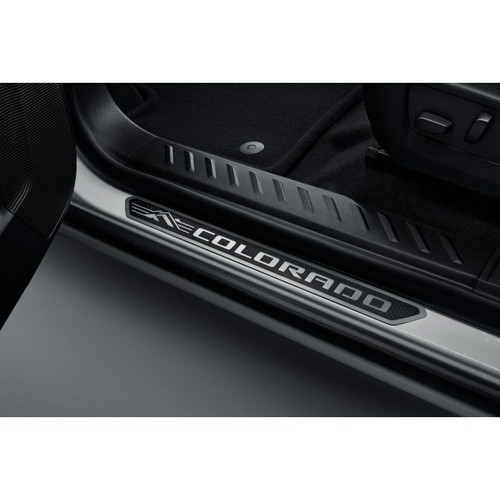 2023 - 2024 Chevrolet Colorado Front Door Sill Plates (Front ONLY)- Installed on vehicle 