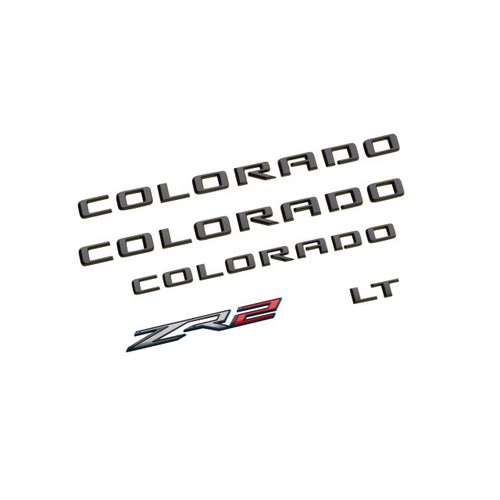 2023 Chevrolet Colorado Black Lettering Emblems