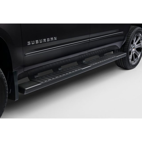 2015-2020 Chevrolet Suburban Molded Assist Steps- Black- Installed 