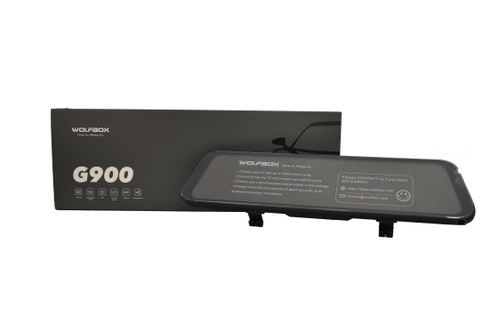 Wolfbox G900 4k + 2.5K Dash Cam Kit - packaging + product