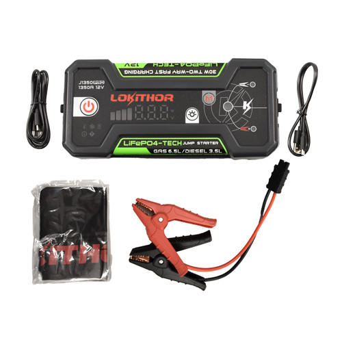 LOKITHOR J1350 PRO 12V LIFEPO4 Jump Starter 1350 Amps