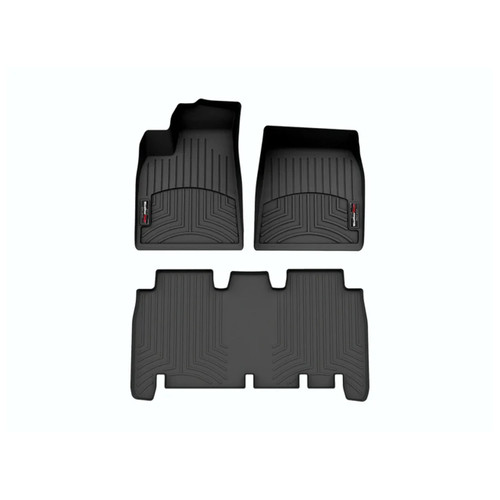 2021-2026 Tesla Model X WeatherTech Floor Liners - 5-Passenger (1st and 2nd Row Set)