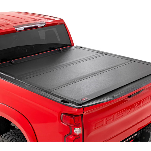 2019-2025 Chevrolet Silverado 1500 / GMC Sierra 1500 Hard Tri-Fold Flip Up Bed Cover