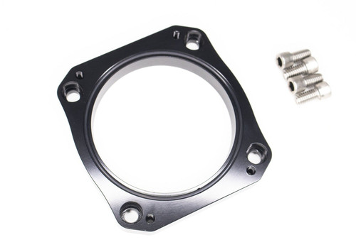Motion Raceworks 38-10001BLK - Ford 90mm to LS 92mm 4 bolt ICON Throttle Body Adapter Plate 38-10001