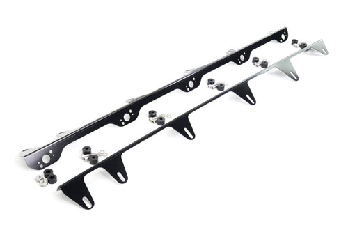 Motion Raceworks 30-110-1 - Motion Raceworks 98-02 Camaro Dzus Hood Side Rails (Black Anodized) 30-110