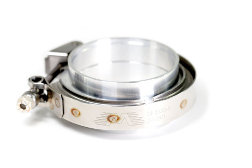 Motion Raceworks 21-11040 - Motion Raceworks 4" Aluminum O-ring V-Band Set w/ Quick Release Clamp