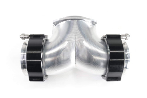 Motion Raceworks 10-13013-1 - Attachment Only: Billet Dual 'T' 180° w/ 3" Quick Seal 92mm - BARE