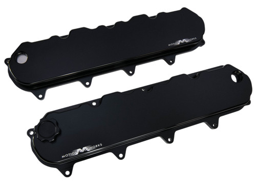 Motion Raceworks 11-120BLK-5 - Motion Billet Gen V LT Valve Covers (Black Anodized Finish)