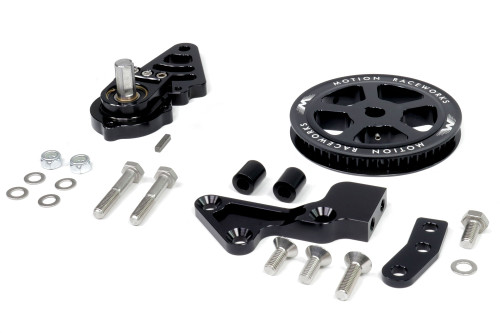 Motion Raceworks MFP-LSPS-FBBD - Motion Raceworks Passenger Side Belt Drive LS Mechanical Fuel Pump Bracket F-Body Spacing