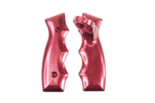 Motion Raceworks 16-144-06 - Operator Button Billet Shifter Grip Set Red (Button Not Included)