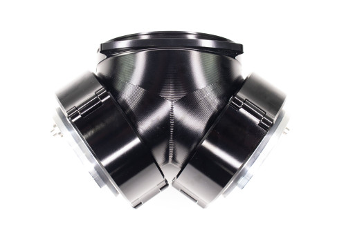 Motion Raceworks 10-13015BLK-1 - Attachment Only: Billet 'Y' Connection w/ 3" Quick Seals for ICON 92mm 10-13015BLK