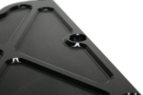 Motion Raceworks 10-10011BLK - Motion Raceworks Gen 3 LS Billet Valley Cover (Knock Sensor Delete) Black Anodized 10-10011BLK