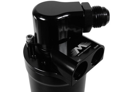 Motion Raceworks 32-106BLK-1 - Active 2 Stage Oil Separator / Oil Catch Can