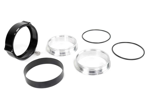 Motion Raceworks 21-140BLK - Quick Seal Connector Kit 4" w/ 3 Piece Clamp and Weld Flanges 21-140