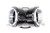 Motion Raceworks 10-14016BLK - Attachment Only: Billet 'Y' Connection w/ 3" Quick Seals for ICON 102mm - BLACK 10-14016BLK