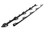 Motion Raceworks 30-10008-5 - 1994-98 SN95 Ford Mustang Dzus Rails (44.25") Black Anodized 30-10008