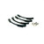 Motion Raceworks 10-14020BLK-1 - Attachment Only: Clockable 60° Tight Radius 4" V-Band Attachment for ICON 92mm
