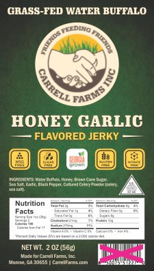 Buffalo Jerky- Honey Garlic- 3 Pack- Coming Soon!!