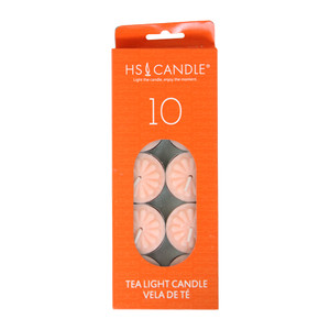 Tea Light Candles - Set Of 10 PEACH