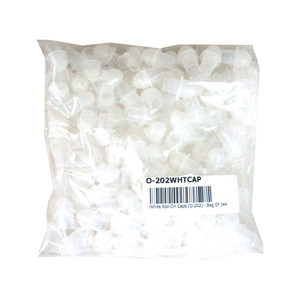 White Roll-On Caps (O-202) -Bag Of 144