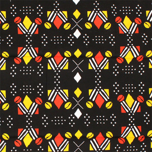 Economy Fabric: Blk/Red/Yel Shell 6 Yds