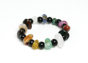 Beaded Stone Bracelet: Multi-Color