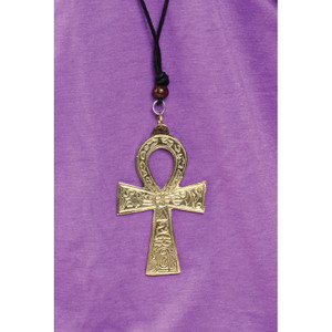 Gold Ankh Necklace: XL (4")