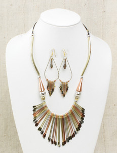 Royal Jewelry Set: Brass & Copper