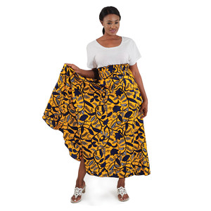 Kenyan Long Skirt: Orange