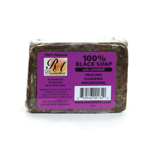 Natural Black Soap: Lavender