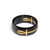 Black Stainless Steel Ankh Ring