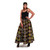 Copy of Black Maxi Skirt: Pink/Yellow Circles