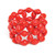 Festival Bead Elastic Bracelet: Red