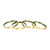 Set Of 4 Africa Brass Bracelets