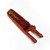 Traditional Burgundy Leather Folding Fan