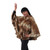 Leopard Print Faux Fur Poncho