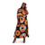 African Print Long Dress: Black