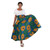 Kenyan Circle Print Long Skirt: Lt. Blue