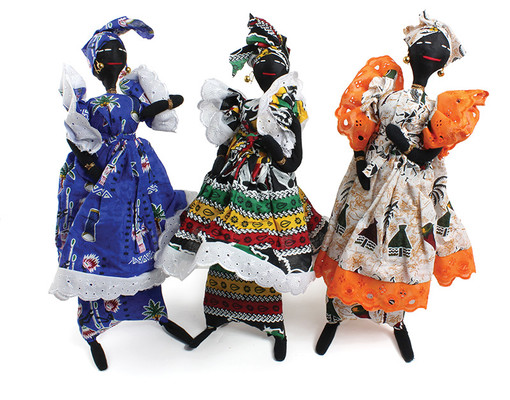 African Doll On Stand: LARGE